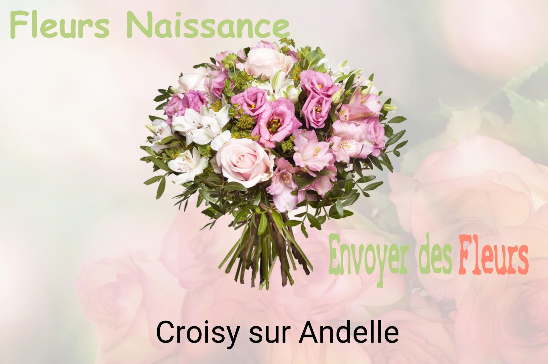Bouquet de fleurs de naissance livré à Croisy-sur-Andelle
