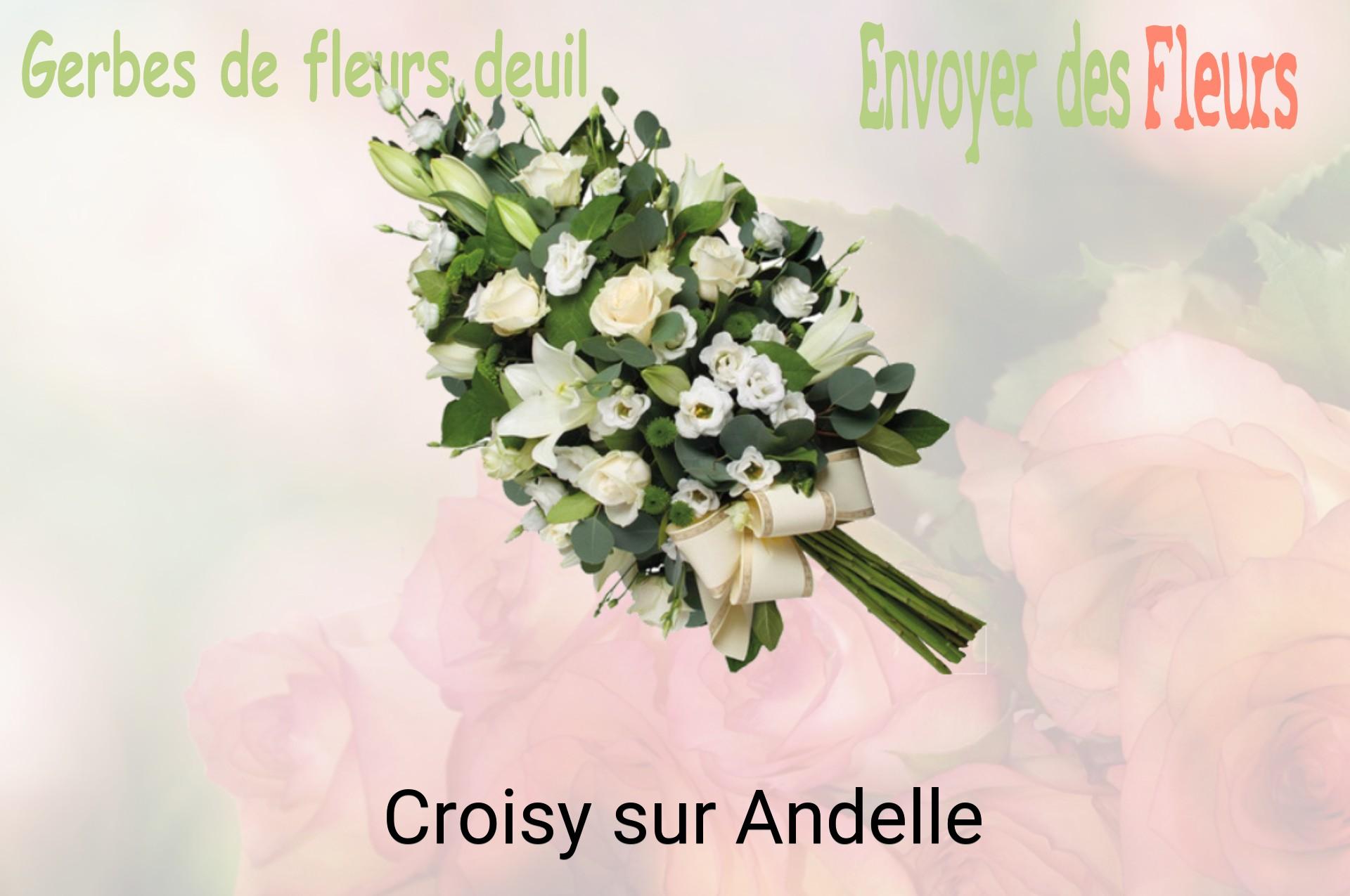 Gerbe de fleurs de deuil livrée à Croisy-sur-Andelle